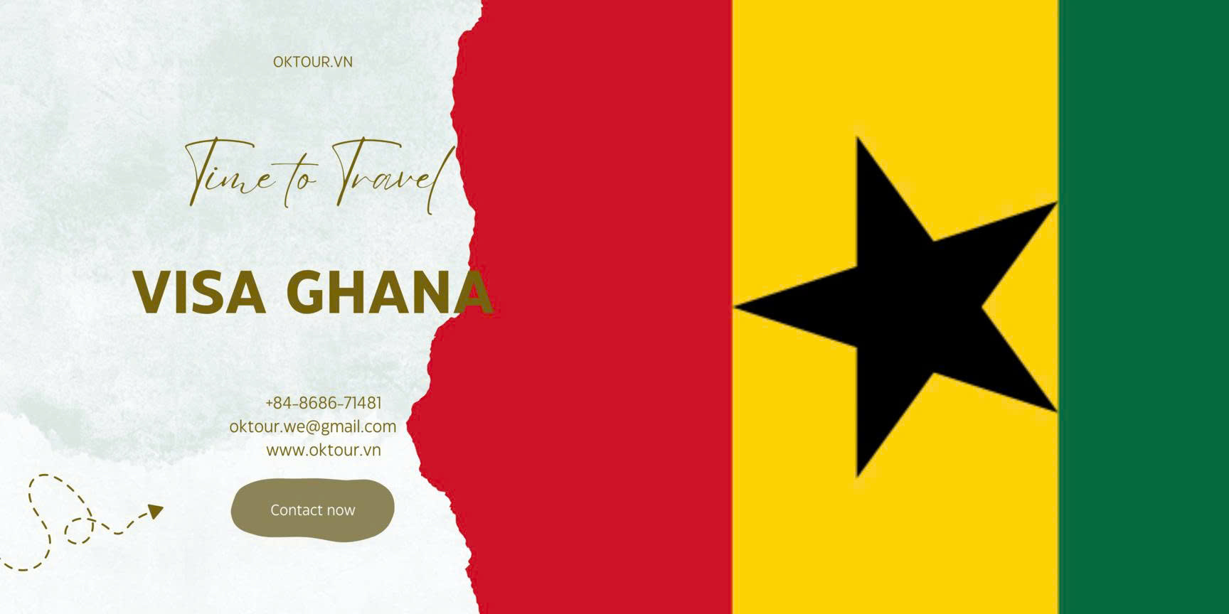 Hỗ trợ visa đi Ghana trọn gói - bao đậu tại OKTOUR
